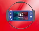 Макет Switch 2 Lite в окружении контроллера Ring Fit