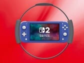 Макет Switch 2 Lite в окружении контроллера Ring Fit