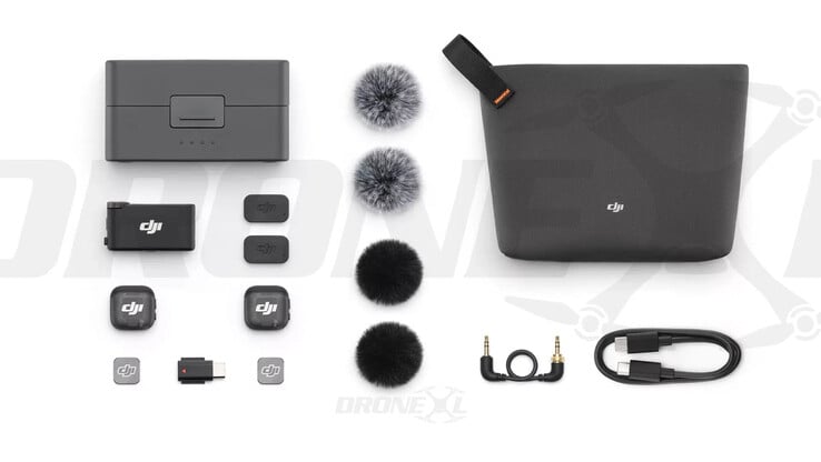 Комплект зарядного кейса DJI Mic 3. (Источник изображения: via DroneXL &amp; Jasper Ellens)