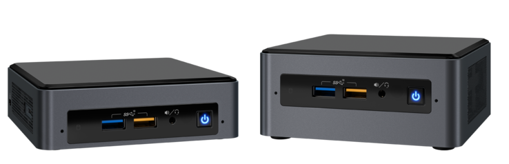 NUC8ixBEK (слева) и NUC8ixBEH (справа) NUC8ixBEK (слева) и NUC8ixBEH (справа)