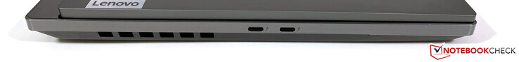 Левая сторона: 2x USB-C (Thunderbolt 4 40 Гбит/с, DisplayPort ALT mode 1.4)