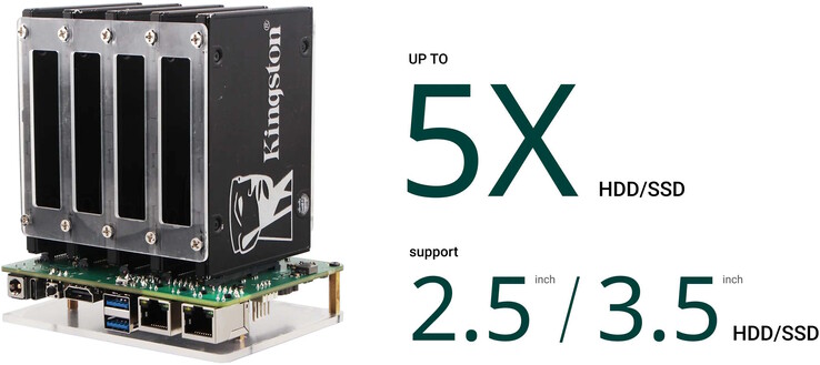 Можно установить до пяти накопителей