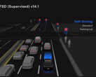 Визуальный выбор парковки Tesla FSD 14. (Источник изображения: Tesla)