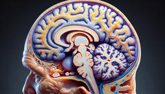 Мозг, пораженный болезнью Альцгеймера (Источник изображения: Сгенерировано с помощью DALL-E 3)