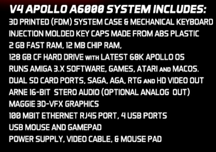 Apollo A6000 включает в себя современные функции, которые нужны пользователям Amiga. (Источник изображения: Apollo Computer)