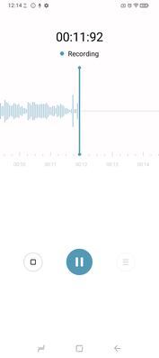 Штатное приложение звукозаписи. (Источник изображения: Снимок экрана, Сергей Тарасов - Notebookcheck)