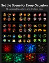 В комплект Govee Outdoor Decoration Projector Light входят 20 проекционных дисков с различными узорами. (Источник изображения: Govee)