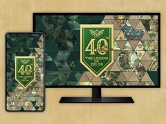 Показаны обои к 40-летию Zelda
