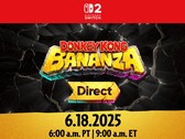 Тизер Donkey Kong Bananza Direct. В среду, 18 июня, на Direct будет раскрыта информация о предстоящей игре для Switch 2 (Источник изображения: Nintendo)