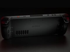 Вид сзади на Steam Deck OLED
