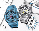 Часы Casio G-Shock GA-2100MNG-2A (слева) и GA-2100MNG-7A (справа), на фото. (Источник изображения: Casio India)