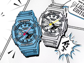 Часы Casio G-Shock GA-2100MNG-2A (слева) и GA-2100MNG-7A (справа), на фото. (Источник изображения: Casio India)