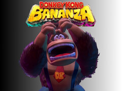 Обиженный Донки Конг изображен под логотипом Donkey Kong Bananza (Источник изображения: Nintendo of America с правками)