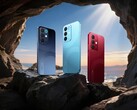 Realme 15x доступен в цветах Marine Blue, Aqua Blue и Maroon Red. (Изображение 