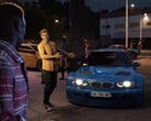 Скриншот из трейлера игры Clutch, демонстрирующий модифицированный гоночный автомобиль BMW.
