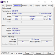 CPU-Z материнская плата