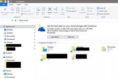 Microsoft не хочет, чтобы вы забыли о её собственном облачном сервисе хранения файлов. (Изображение: The Verge)