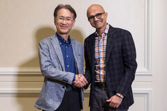 Кеничиро Йошида (Kenichiro Yoshida) и Сатья Наделла (Satya Nadella), генеральные директора Sony и Microsoft, соответственно. (Изображение: Microsoft)