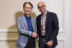 Кеничиро Йошида (Kenichiro Yoshida) и Сатья Наделла (Satya Nadella), генеральные директора Sony и Microsoft, соответственно. (Изображение: Microsoft)