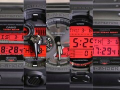 Слева направо: Casio GX-56BBR-1A, GA-700BBR-1A, GA-B2100BBR-1A, GD-O100BBR-1 и DW-5600BBR-1 - вся линейка G-Shock