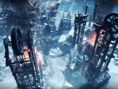Изображение, показывающее город в Frostpunk.