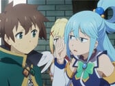 Скриншот -『この素晴らしい世界に祝福を！３ーBONUS STAGEー』本予告 (Источник изображения: KadokawaAnime на YouTube)