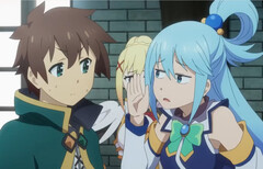 Скриншот -『この素晴らしい世界に祝福を！３ーBONUS STAGEー』本予告 (Источник изображения: KadokawaAnime на YouTube)