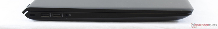 Слева: 2x USB 3.0, аудиовыход 3.5мм, Kensington