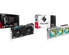 Графические процессоры ASRock Radeon RX 9060 XT Challenger (слева) и Steel Legend (справа). (Источник изображения: ASRock)