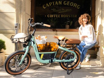 Прямоприводный электронный велосипед Segway Muxi оснащен передней и средней корзинами, а также задним пассажирским сиденьем. (Источник изображения: Segway)