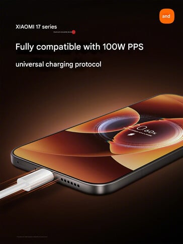 Поддержка быстрой зарядки в серии Xiaomi 17 (Источник изображения: Xiaomi - машинный перевод)