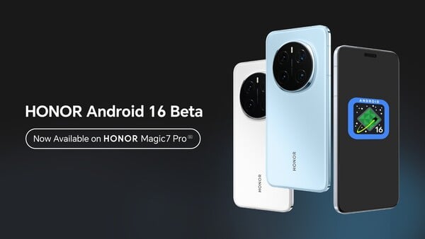Android 16 Beta уже доступна для Honor Magic7 Pro, но стабильное обновление появится позже в этом году. (Источник изображения: Honor)