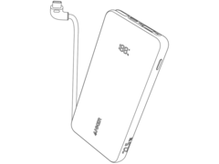 Анонсированный Anker Zolo 22.5W Power Bank 10K (на фото), судя по всему, будет оснащен встроенным кабелем. (Источник изображения: AnkerInsider)