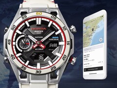 Часы ECB-2300HR-1A от Casio (на фото) - это специальная модель, разработанная совместно с компанией Honda. (Источник изображения: Casio)