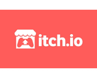 Логотип Itch.io изображен на красном фоне. (Источник изображения: Itch.io)