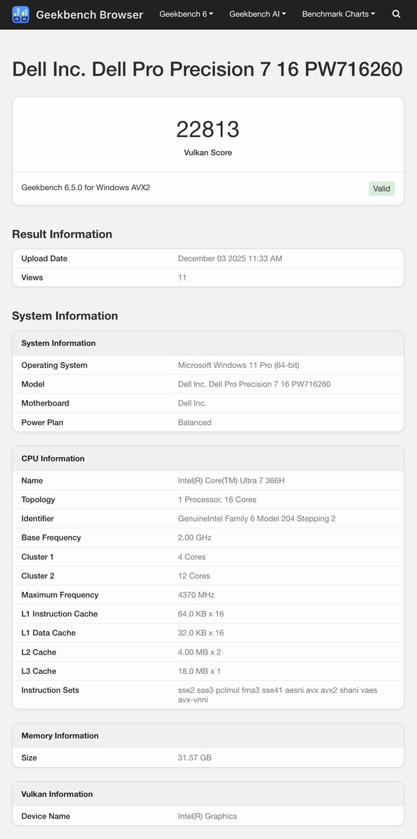 (Источник изображения: Geekbench)