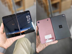 Surface Duo &#039;Andromeda&#039; в одном из цветов своего прототипа. (Источник изображения: Goofish)