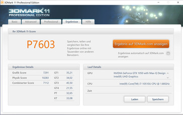 3DMark 11 (питание от сети)