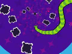 Deep Snake имеет красочные, триппичные визуальные эффекты, которые резко отличаются от оригинальной игры 1997 Snake. (Источник изображения: Steam)