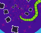 Deep Snake имеет красочные, триппичные визуальные эффекты, которые резко отличаются от оригинальной игры 1997 Snake. (Источник изображения: Steam)