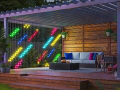 Номер модели Govee Light Wall позволяет предположить, что она будет иметь схожий дизайн с Curtain Lights 2 (на фото). (Источник изображения: Govee)