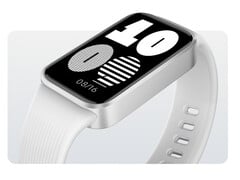Redmi Band 4 стоит около 25 долларов. На фото: отредактированное промоизображение, показывающее версию в белом цвете.