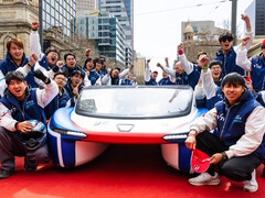 Электромобиль на солнечных батареях VTC Sophie 8X победил в гонке Bridgestone World Solar 2025 года по Австралии в классе Cruiser. (Источник изображения: Bridgestone)
