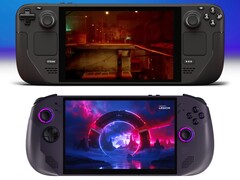 Steam Deck OLED (вверху) и Lenovo Legion Go S (внизу). (Источник изображения: Valve и Best Buy, отредактировано)