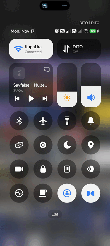 Обновленная панель быстрых настроек. (Источник изображения: u/Square-Opportunity48 через Reddit)