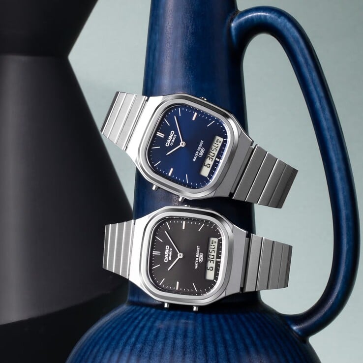 Модели Casio AQ-240E-2A2 и AQ-240E-1A имеют серебристое покрытие