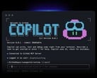 Интерфейс CLI GitHub Copilot, работающий в окне терминала.
