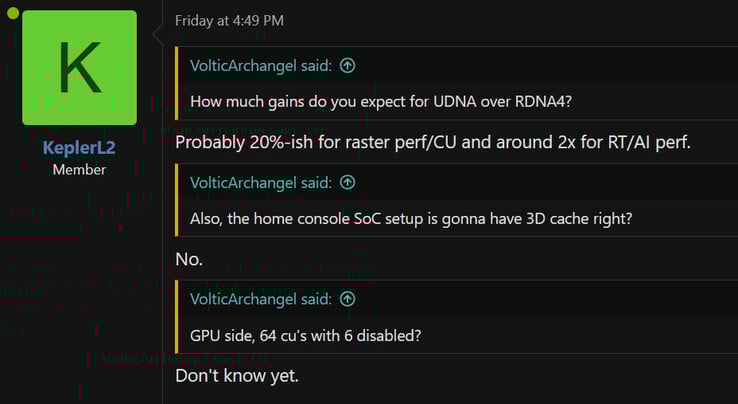 Утечка iGPU для Xbox и PS6 следующего поколения. (KeplerL2 на форумах NeoGAF)