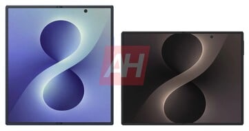 Широкий Galaxy Z Fold 8 рядом с предполагаемым Galaxy Z Fold 8 Ultra.