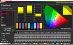 CalMAN - ColorChecker (Vivid, Warm, P3)